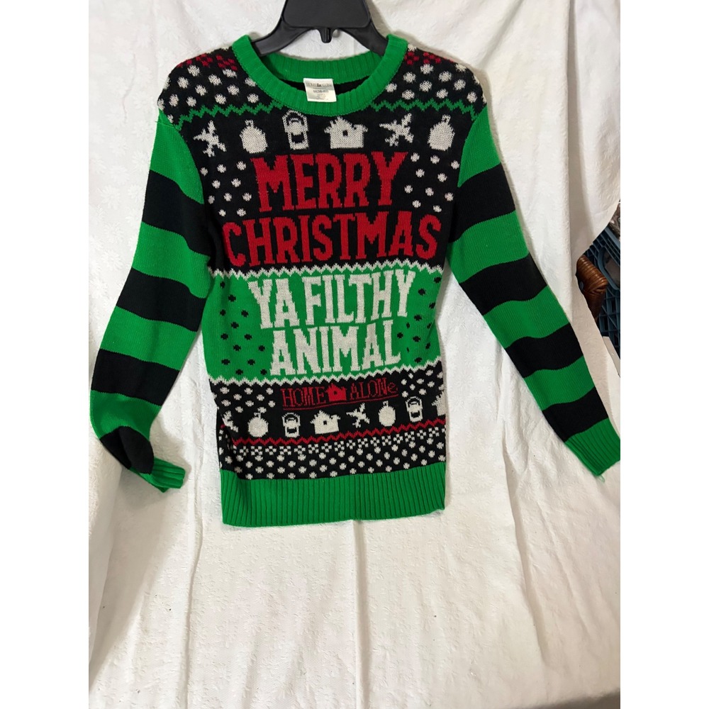 Home Alone Goblincore Cross-OverMerry Christmas Ya Filthy Animal Ugly Sweater M